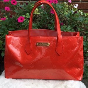 ✨Red Louis Vuitton Monogram Vernise Wilshire PM Handbag✨